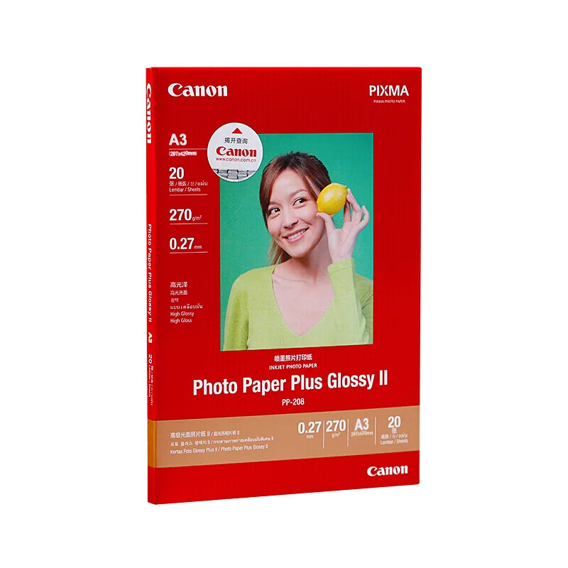 Оригинальная глянцевая фотобумага Canon Advanced/фотобумага(PP-208) 270 г/0,27 мм/водонепроницаемая/4*6/A4/A3