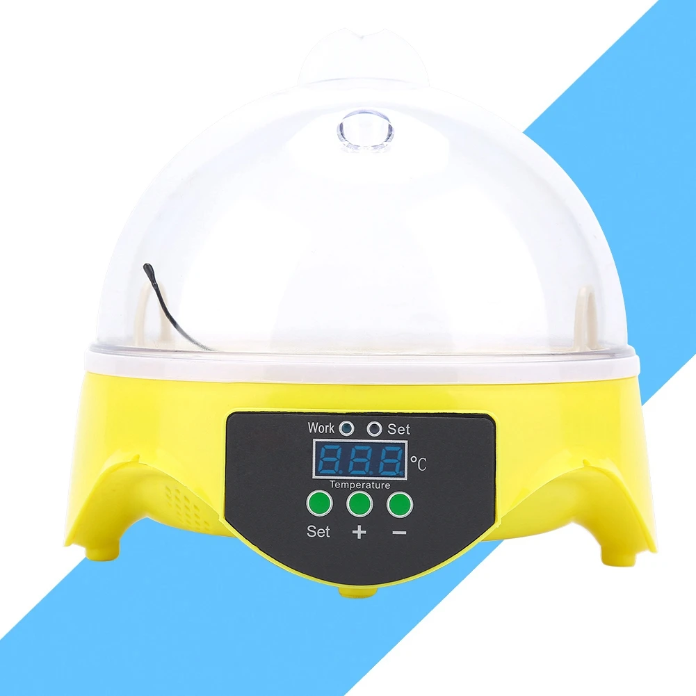 

Mini Digital 7 Egg Capacity Chicken Duck Bird Hatch Incubator Tool Kitincubator