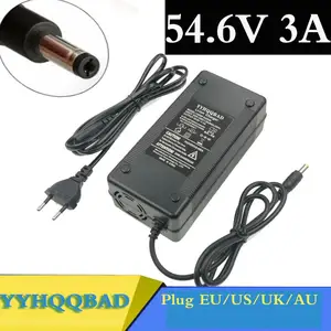 54 6v 3a battery charger for 13s 48v li ion battery electric bike lithium battery charger high quality strong heat dissipation free global shipping