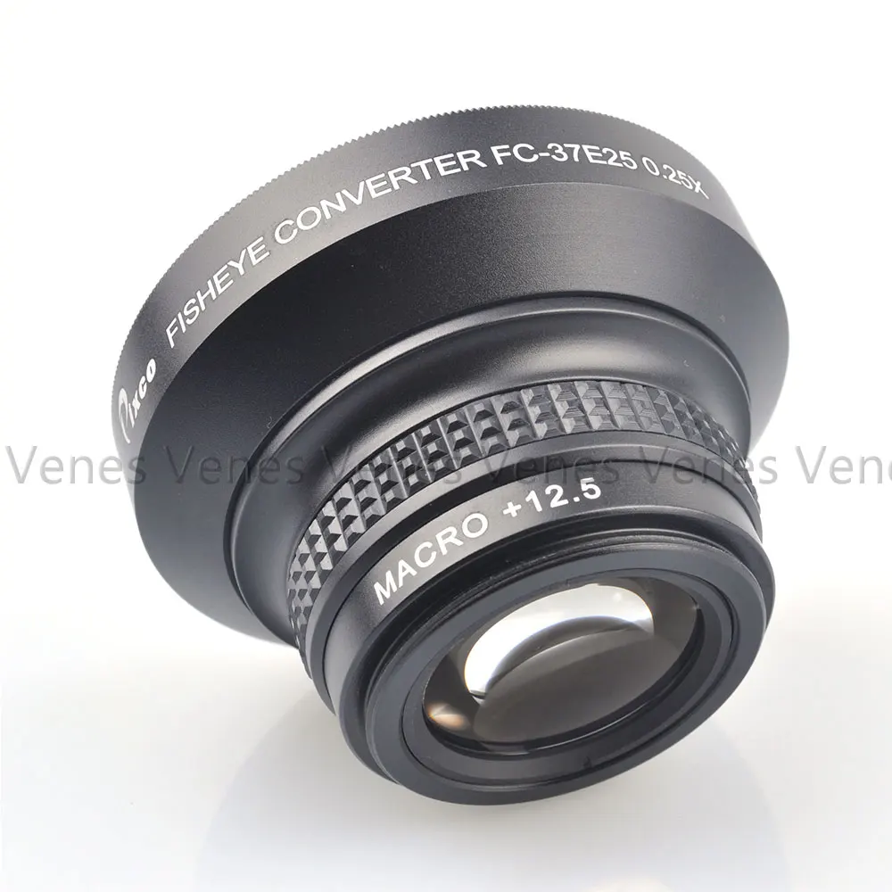 Подарок! 37 мм 0 25x Супер Макро широкоугольный объектив рыбий глаз для Canon Fuji FX NIKON