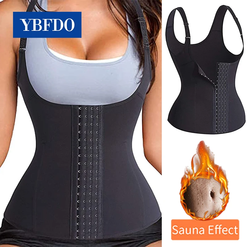 

FAKUNTN Shaper Women Sauna Waist Trainer Corset Vest Sweat Workout Underbust Modeling Strap Weight Loss Compression Trimmer