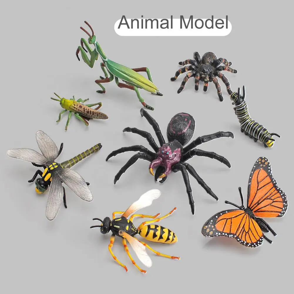 

Durable Grasshopper Dragonfly Caterpillars Butterfly Action Figures Animal Model Anti-scratch Fadeless