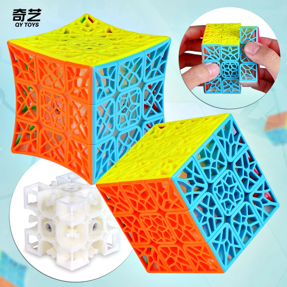 

QiYi DNA Plane Concave 3x3x3 Magic Puzzle Cube Professional Stickerless Speed 3x3 Toys for Children Gift