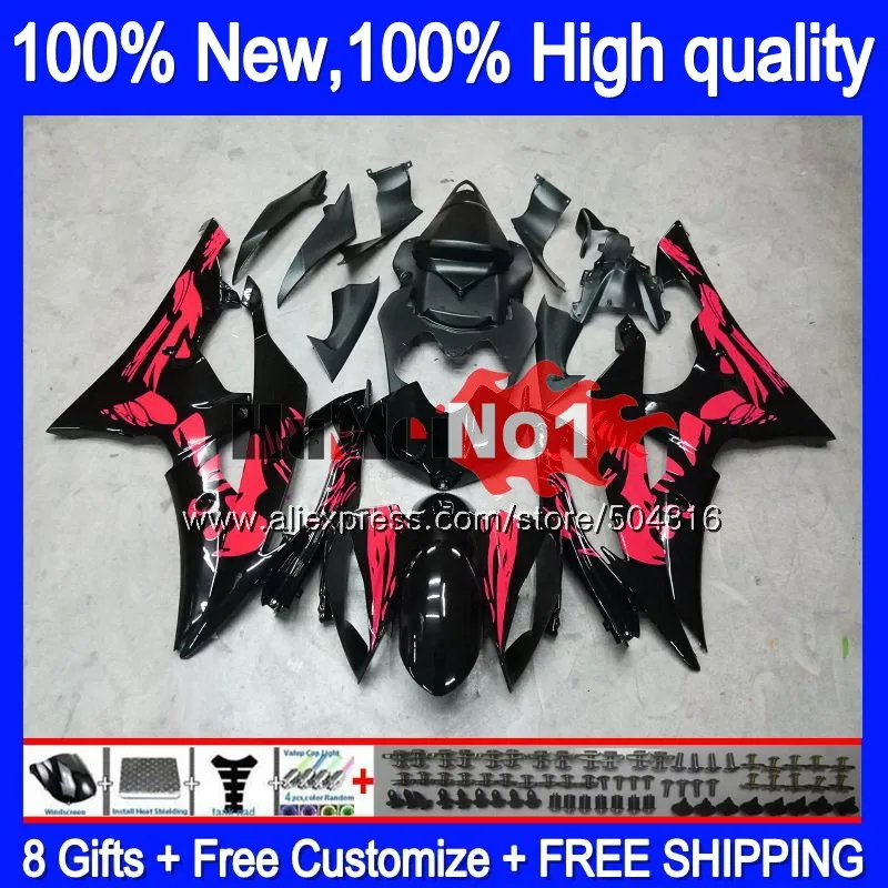 

YZF-R6 For YAMAHA YZF R6 YZF-600 YZF 600 R 6 Red Graffiti 43MC.180 YZF600 YZFR6 2008 2013 2014 2015 2016 08 13 14 15 16 Fairings