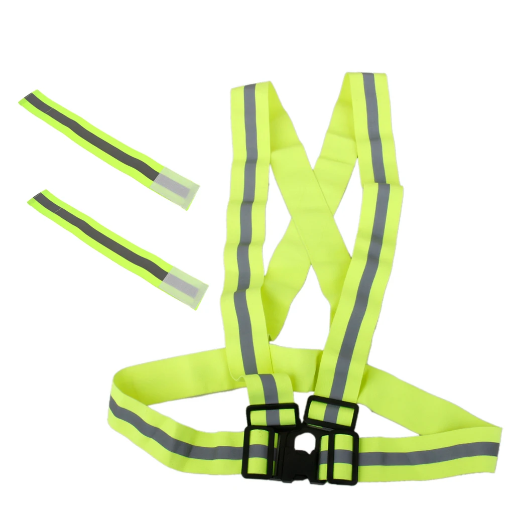 Reflective Vest Arm Band Belt Strap For Outdoor Sports Night Running Cycling | Автомобили и мотоциклы