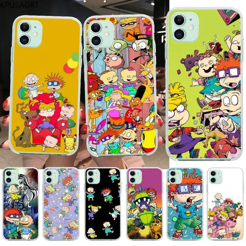 Милый чехол для телефона Reptar iphone 12 pro max 11 XS MAX 8 7 6 6S Plus X 5S SE 2020 XR | Мобильные телефоны