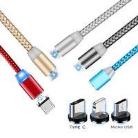 magnetic cable for iphone samsung fast charging micro usb cable cord magnet charger usb type c 1m mobile phone cables