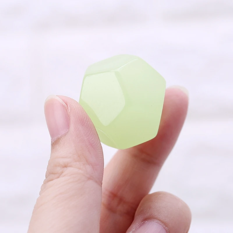 

10Pcs D12 Polyhedral Dices Luminous Blank Dice For RPG MTG 27RD
