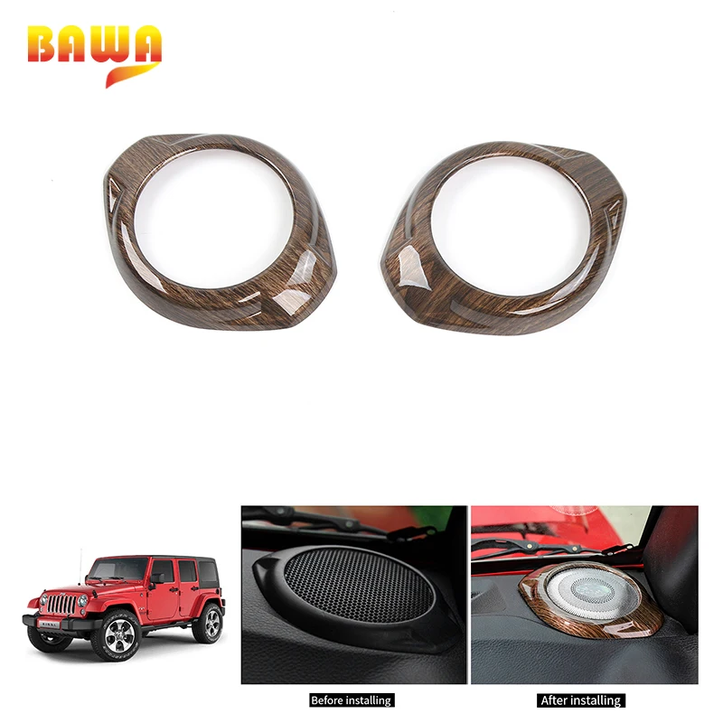 Декоративное кольцо BAWA для колонки автомобиля наклейки из АБС-пластика Jeep Wrangler