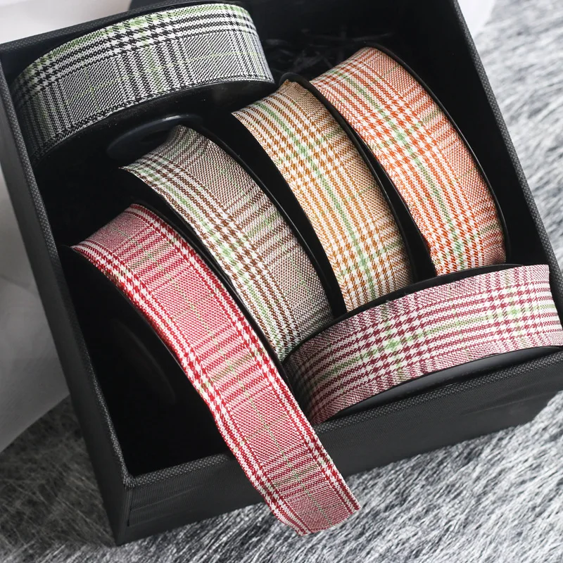 100 лет/партия клетчатая лента хлопковая ткань товары для рукоделия пошив Модный