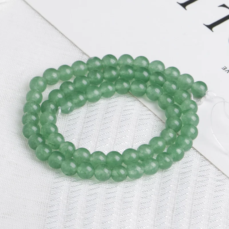 

Natural Stone Green Chalcedony Beads 4/6/8/10mm Fashion Loose Beads for Jewelry Making Necklace DIY Bracelet Jewelry Accessories
