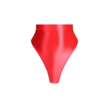 HYRAX – collants en Satin lisse pour femmes, culotte tanga sexy, taille haute, à paillettes brillantes, sous vêtements soyeux, couleur unie, st japonais  (1)