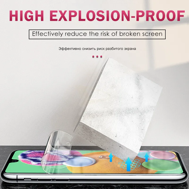 2 в 1 объектив камеры гидрогелевая пленка для самсунг Galaxy A50 A10 A20e A30 A40 A60 A70 A80 A90 M10 M20