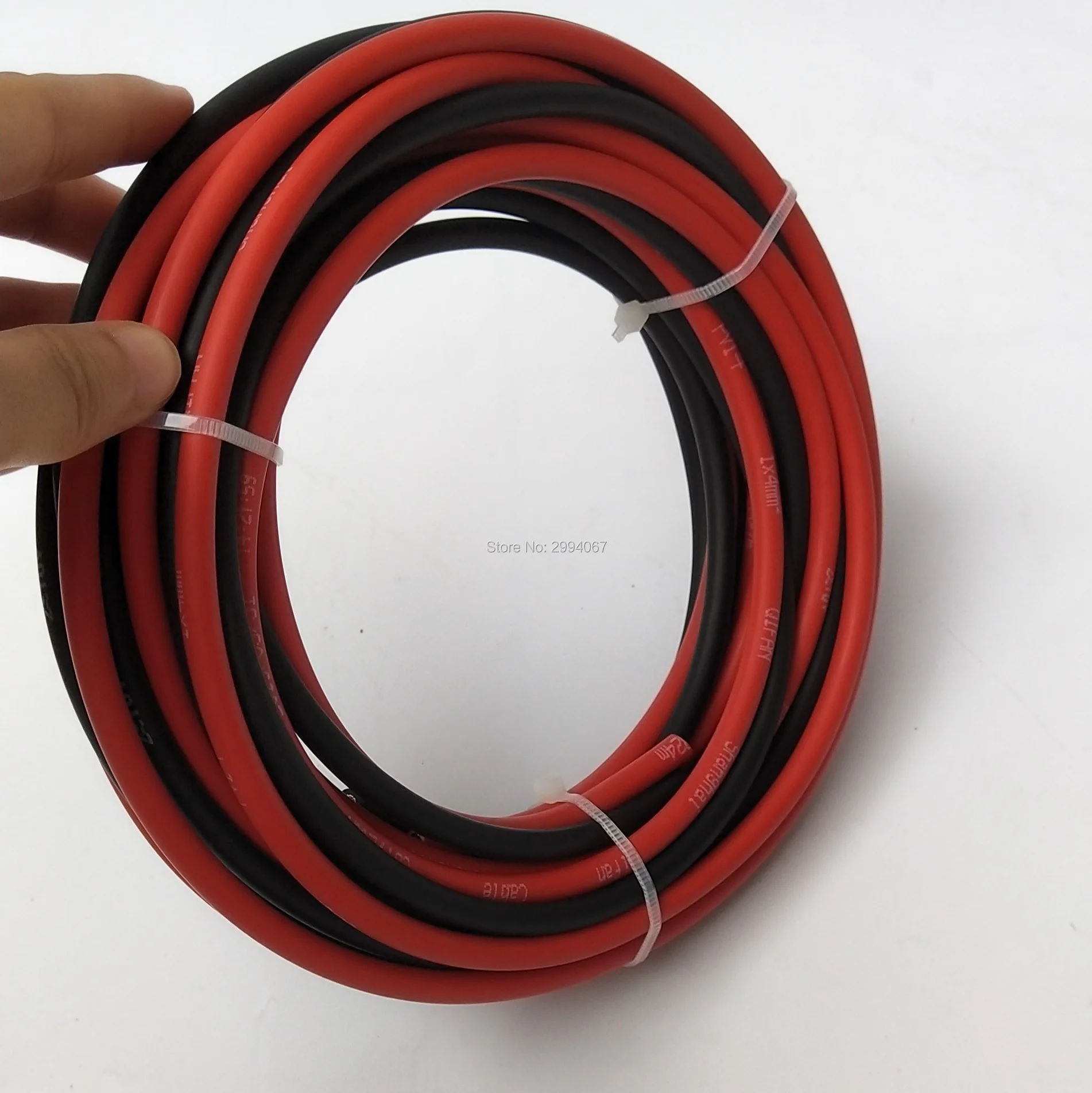 10awg 6 мм2 20 м/15 м/10 м/5 м Солнечный PV кабель провод 10AWG красный и черный XLPE оболочка с