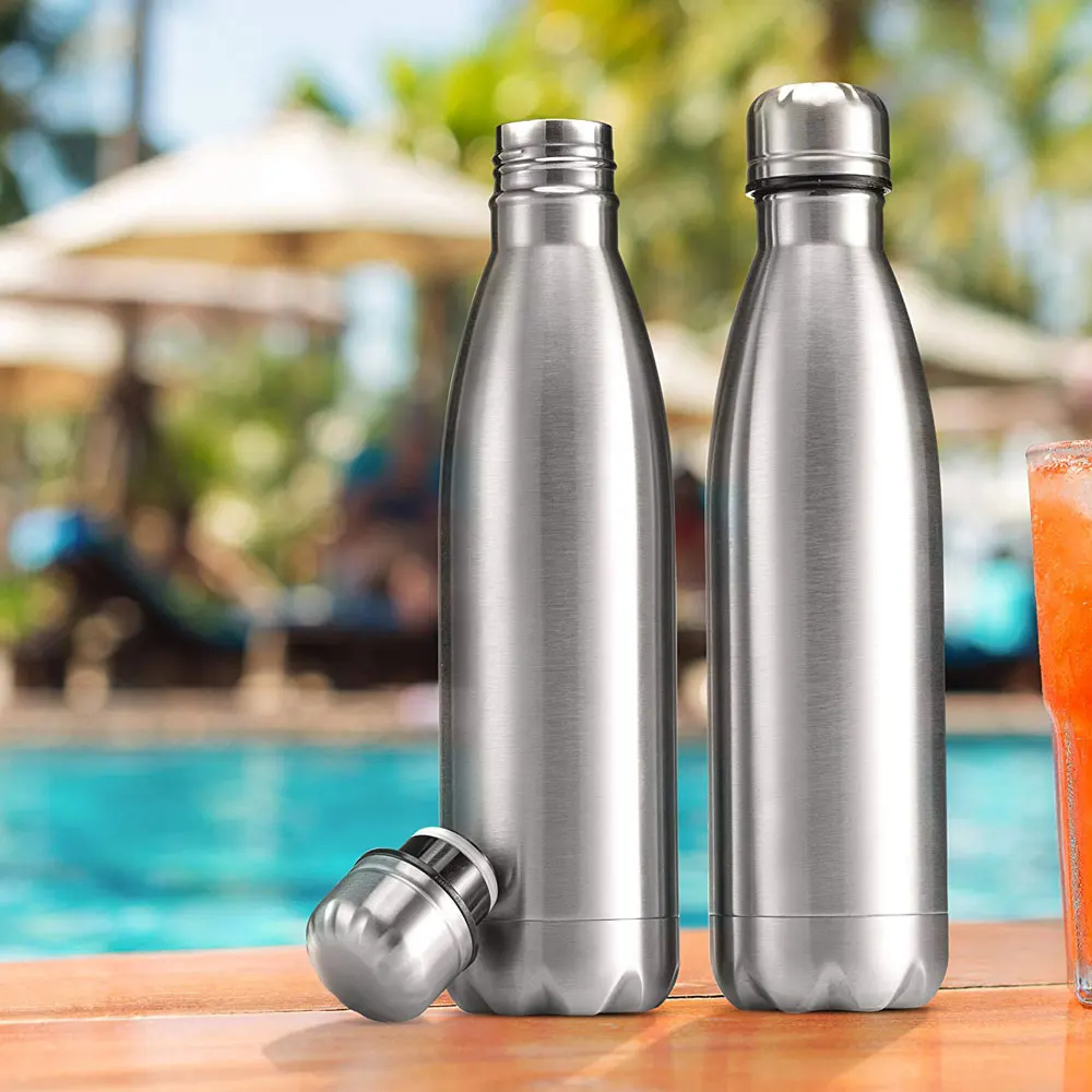 1000 мл нержавеющая сталь бутылка для воды стакан Спортивная однослойная кокса