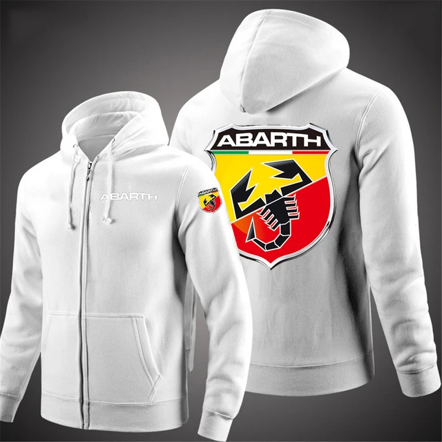 

New ABARTH Logo Spring Autumn Zipper Leisure Hoodies Comfortable Printed Coats Long Sleeve Man Zipper Jacket Sweatsh