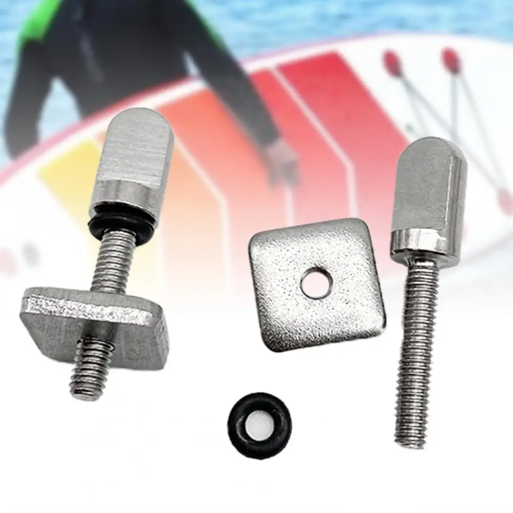 

6 шт. большой палец винты для ребер с пластиной без инструмента из нержавеющей стали для серфинга винты для ребер аксессуары для серфинга