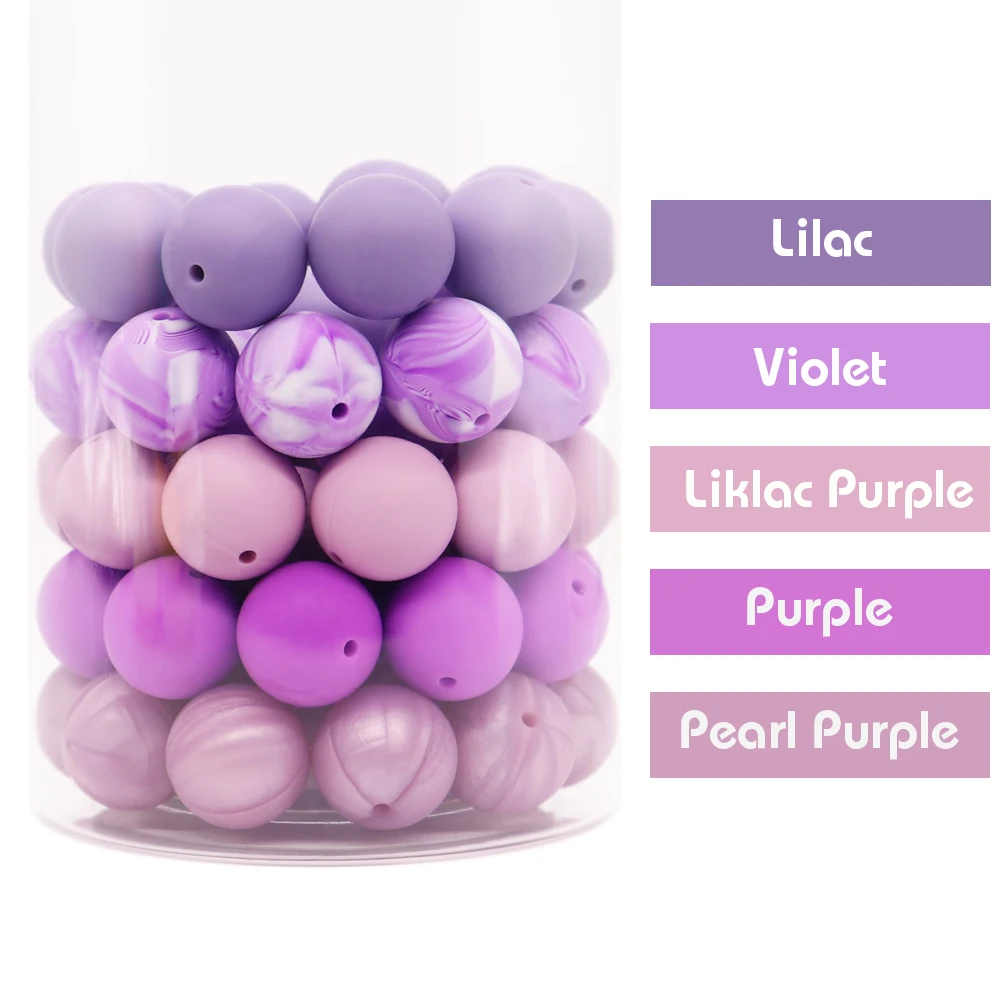 

30pcs 9mm Silicone Beads Teether Food Grade Baby Teether Accessories Chewable Teething Toy DIY Jewelry Newborn Gift