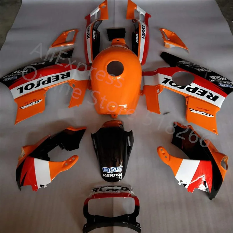 Оранжевый белый черный обтекатель для HONDA Для Honda CBR600F2 1991 1994 ABS CBR 600 F2 91 94 CBR600