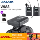 Беспроводной микрофон Mailada WM8, цифровой однообъективный зеркальный фотоаппарат, петличный, с лацканом, приемник-передатчик PK Comica Rode