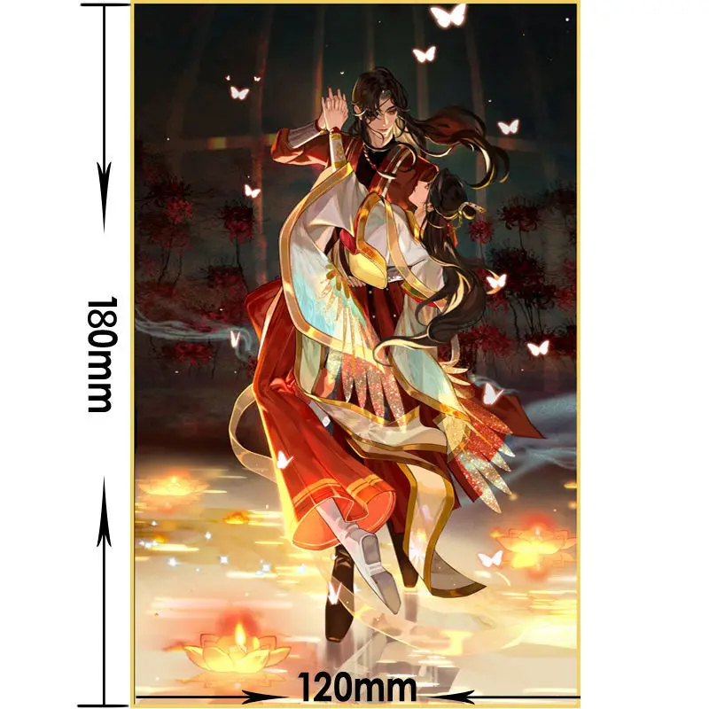 

Donghua Небесный официальный благословение Xie Lian Hua Cheng цветная бумага BL аниме Tian Guan Ci Fu Цветная Бумага Живопись фото