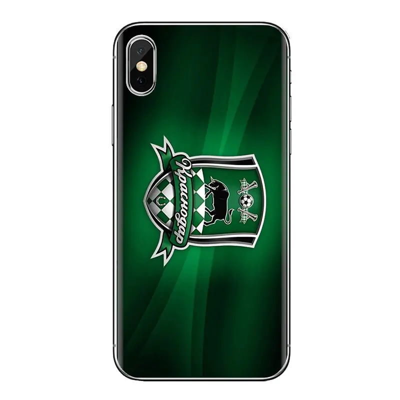 Прозрачные мягкие чехлы с футбольным логотипом FC Krasnodar Byki для samsung Galaxy S3 S4 S5 Mini S6 S7