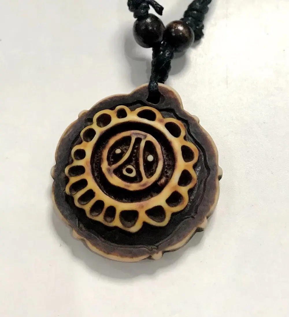 

12 шт./лот подвеска Taino Coqui Frog Cemi Sun Kokopelli яка Кость ожерелье Гавайские ювелирные изделия