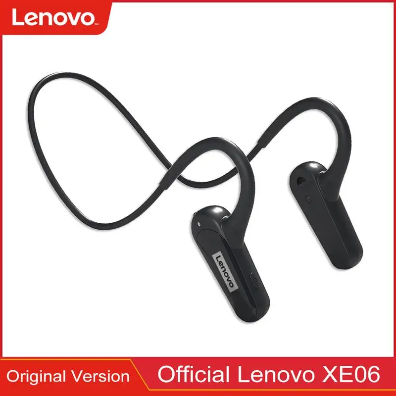 

Lenovo XE06 Wireless Bone conduction Headphones Bluetooth 5.0 Earphone Sport Waterproof Headsets Stereo Earbuds With Microphone