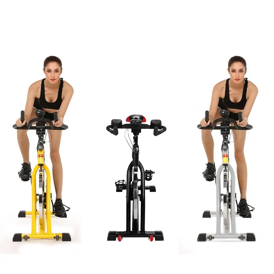 

Indoor Cycling Bike Cardio Training Fitness Spinning Bike Fat Burning Lose Weight Max 150kg Load Office Home Exercise Bicycle