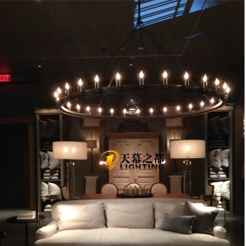 Лофт американский Винтаж промышленные Ресторан ручной стержень для кафе Кулон