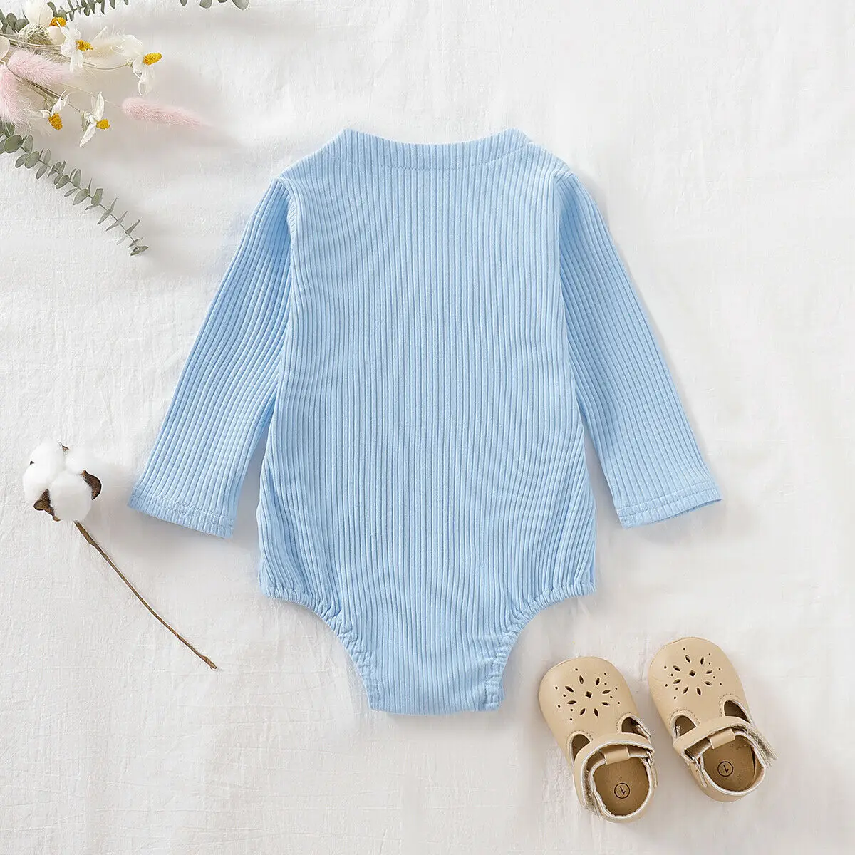 Коллекция 2019 года осенне-зимние хлопковые боди для новорожденных девочек и