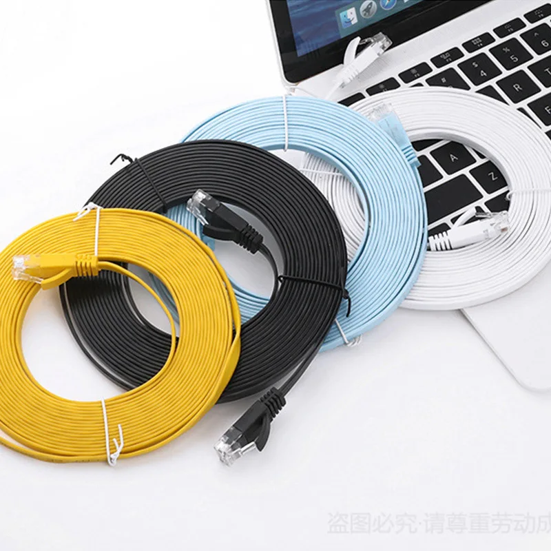 Сетевой кабель Ethernet CAT6 5/15/20/30 м плоский с разъемом RJ45 |