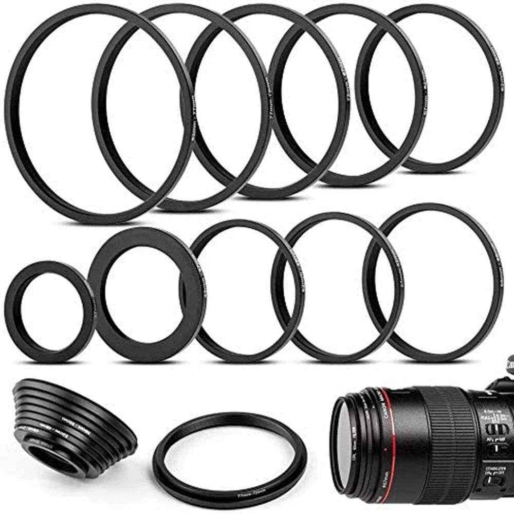 77mm-67mm 77-67 mm 77 to 67 Step down Lens Filter Metal Ring Adapter Black |