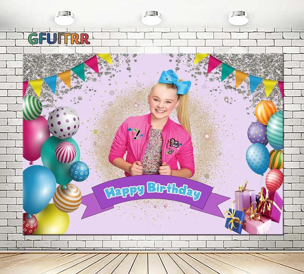 Фотофон josiwa для дня рождения фотографические фоны девочек день воздушный шар