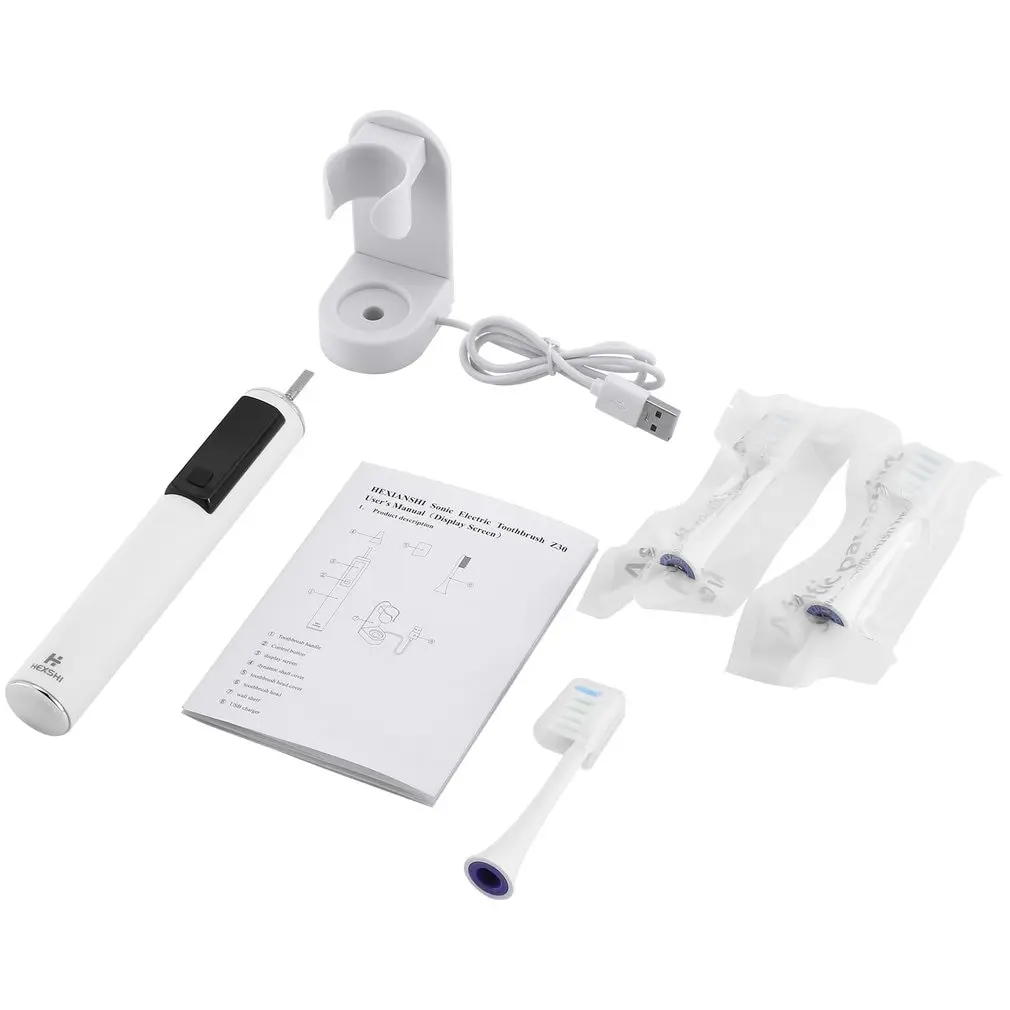 

Electric Toothbrush Wireless Charge Sensing OLED Display IPX7 Waterproof Electric Toothbrush Set Oral Care