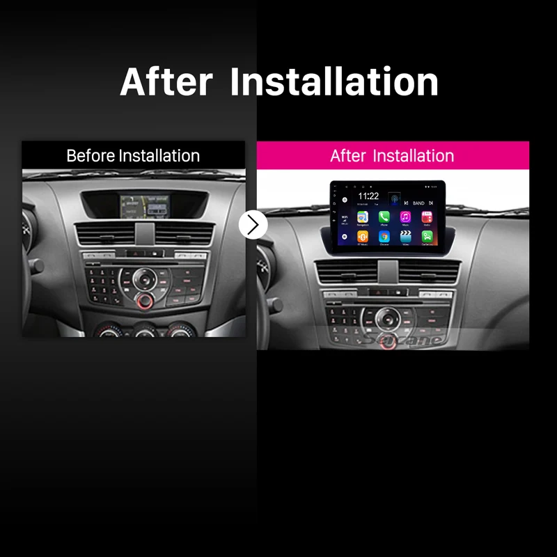 Seicane 9 дюймов gps навигация Android 10 0 автомобильный стерео блок плеер для 2012 2018 Mazda BT 50