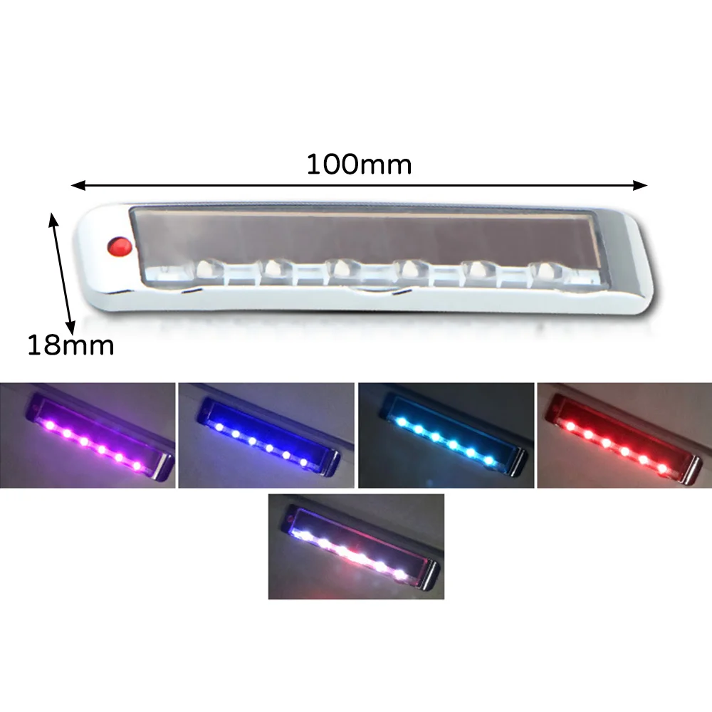 

Wireless Car Solar LED Strobe Warning Light Emergency Side Signal Blinker Auto