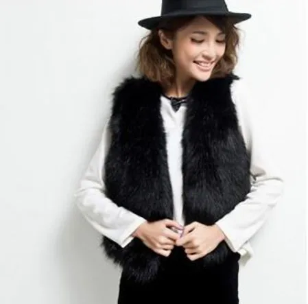 2019 зима Vetement женские шубы из искусственного меха пушистый жилет дикий Лисий