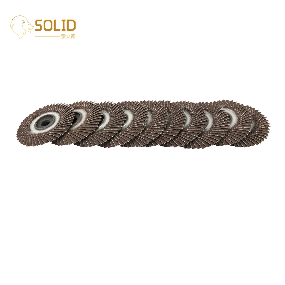 

10Pcs 4 inch 80/320# Flap Sanding Disc with 5/8" Bore Abrasive Grinding Flap Wheel for Angle Grinder Polishing and Derusting