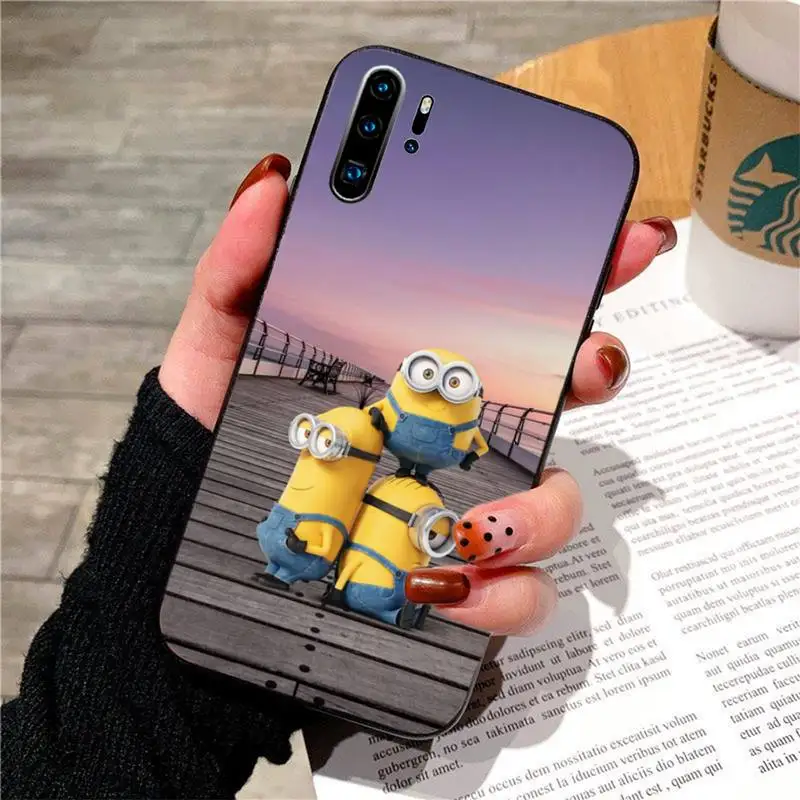 Милый мультяшный чехол с миньонами для huawei p20 p30 p40 pro mate 10 20 30 lite p smart y7 2019 plus nova