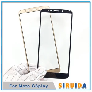 20Pcs TOP Quality For Motorola Moto G6play G6 Play xt1922 LCD Touch Front Outer Screen Glass Lens Replacement
