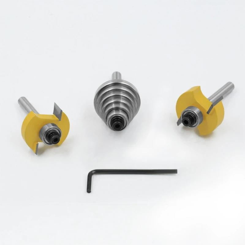 

Professional 1/4" 6mm Shank Sprayed Surface with 7 Bearings Anti-high Temperature Carbon Steel Grooving Milling Cutter