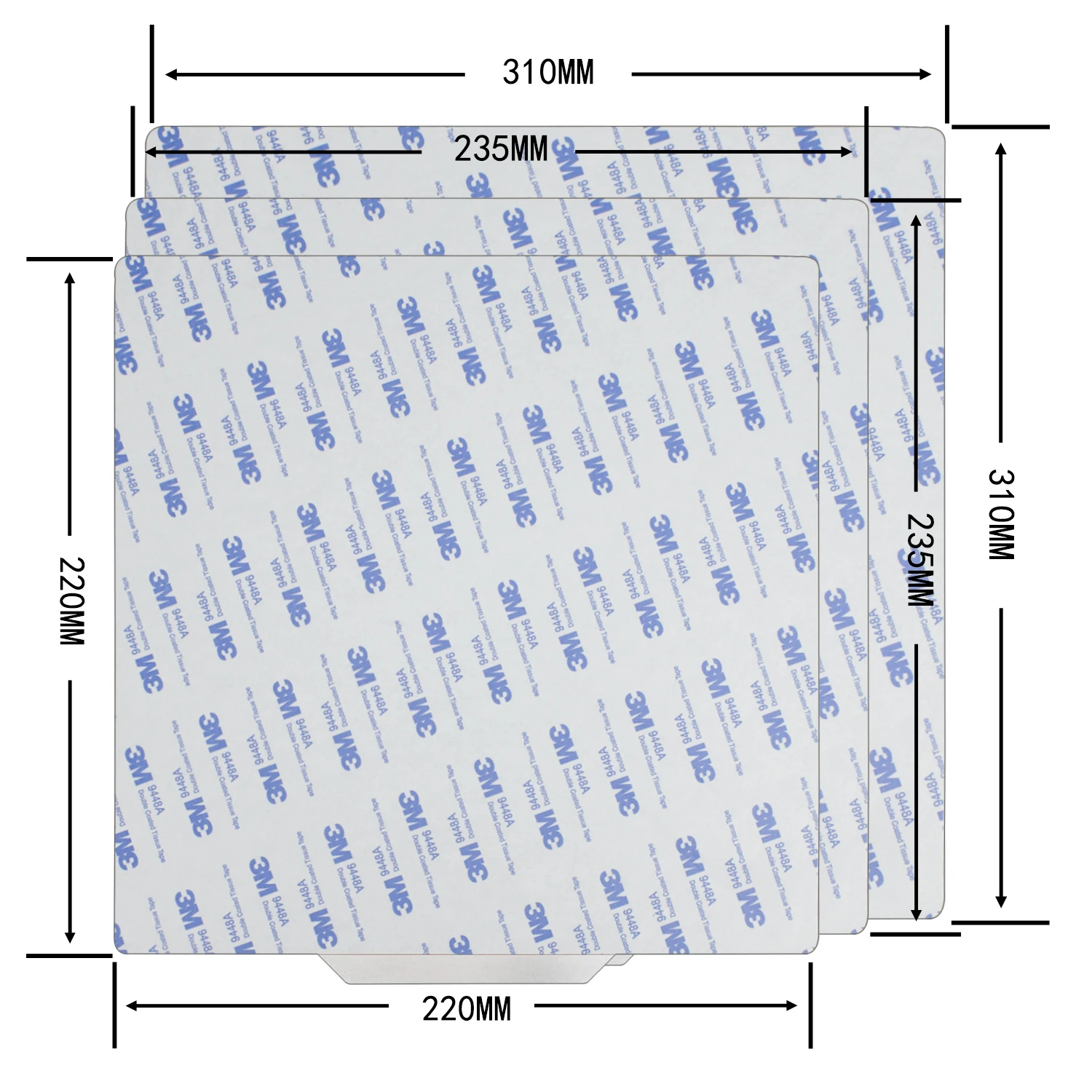 

SIMAX3D 3D Printer Parts Cold PEI 3D Print Build Surface Polyetherimide Cold PEI Sheet 0.3mm Thickness for CR10 Ender 3 Ender 5