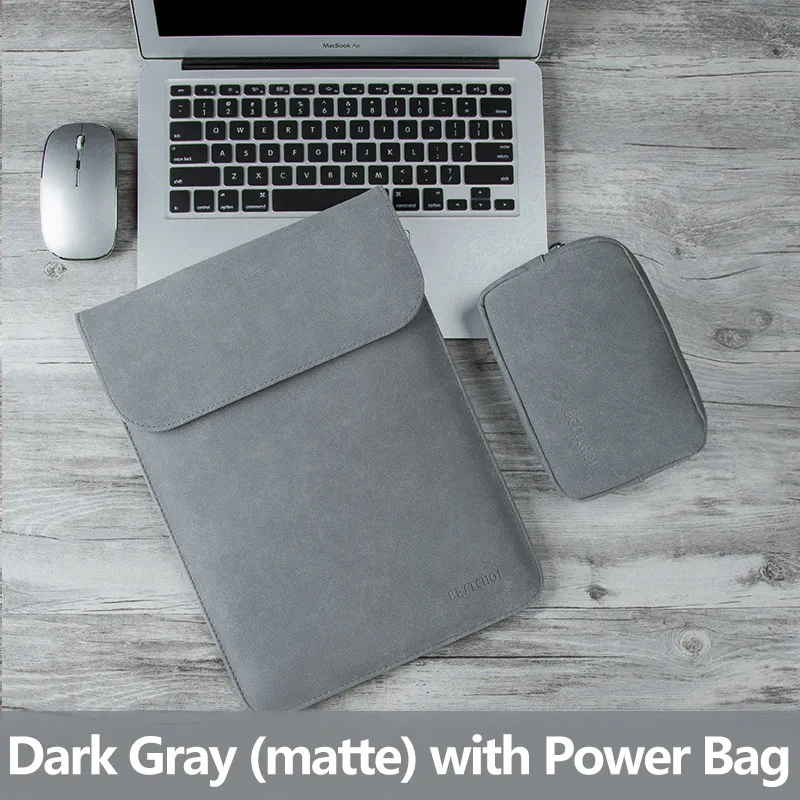 V Dark Gray Set 13,3 дюймов новая сумка для ноутбука Macbook air 13 рукав a1932 чехол для ноутбука funda Mac Pro 13 a1708 retina водонепроницаемый матовый чехол - Цвет: V Dark Gray Set