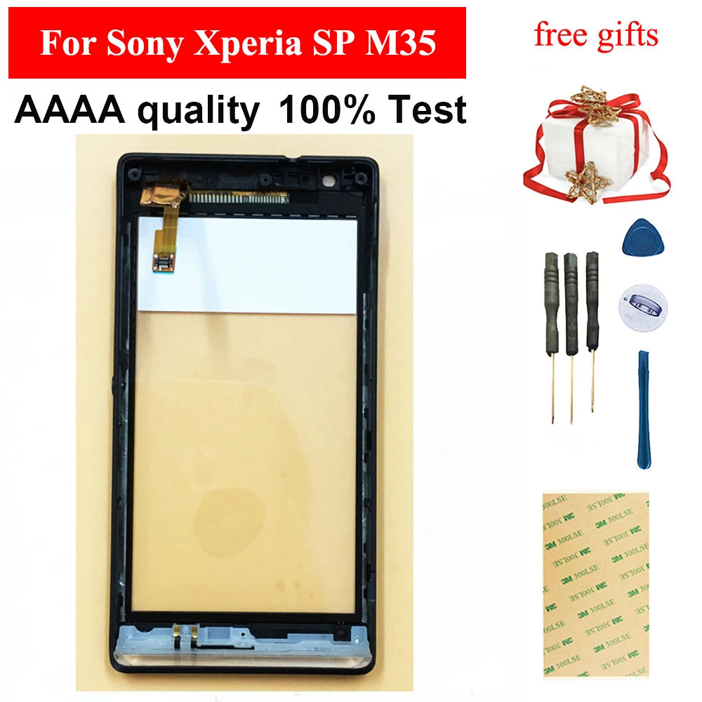 Для sony Xperia SP M35 M35h M35i C5302 C5303 Передний сенсорный экран дигитайзер панель стеклянная
