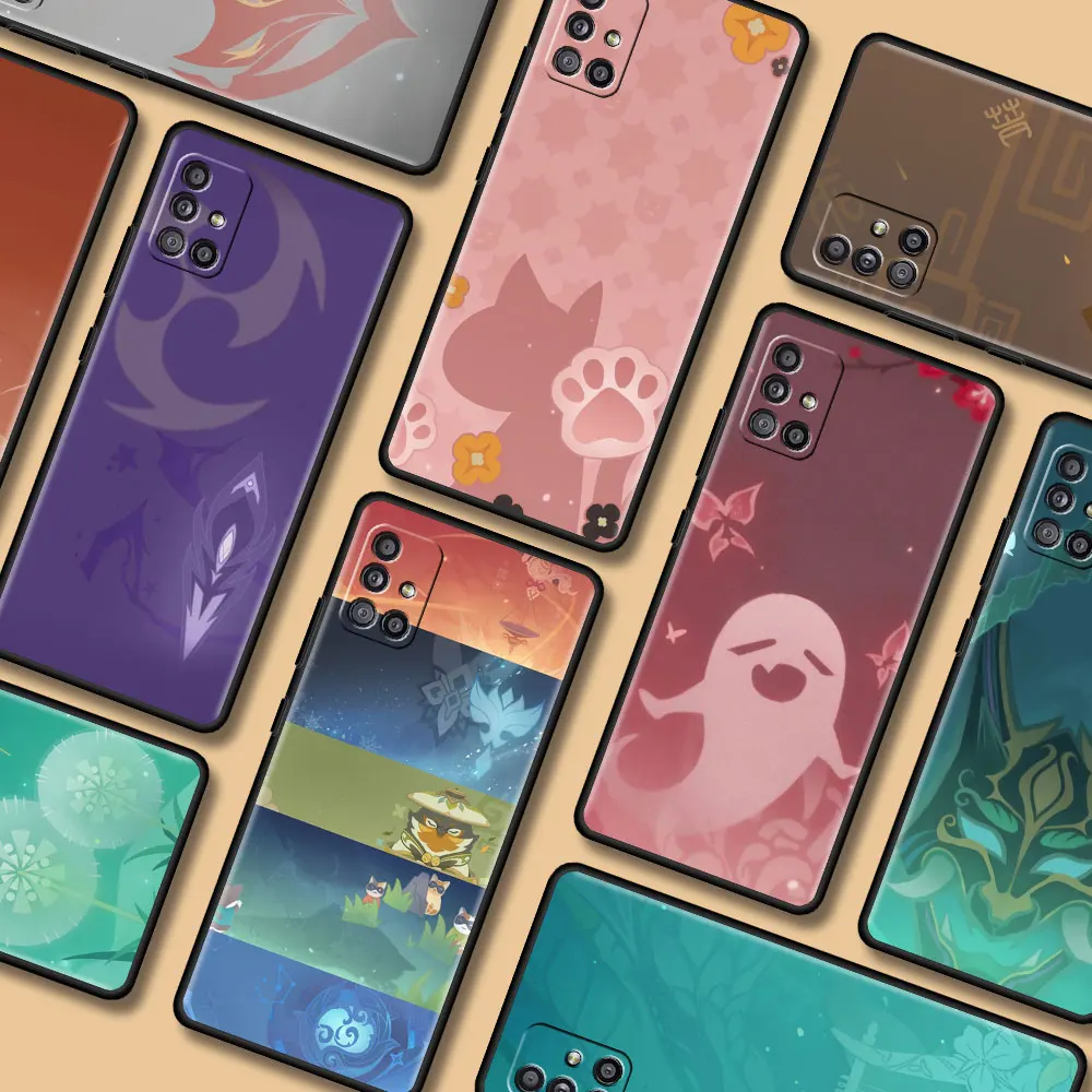 

Genshin Impact Icon Silicone Phone Case For Samsung Galaxy A50 A70 A10 A10s A20s A20e A30 A40 A12 A7 A9 2018 Cover Shell Fundas