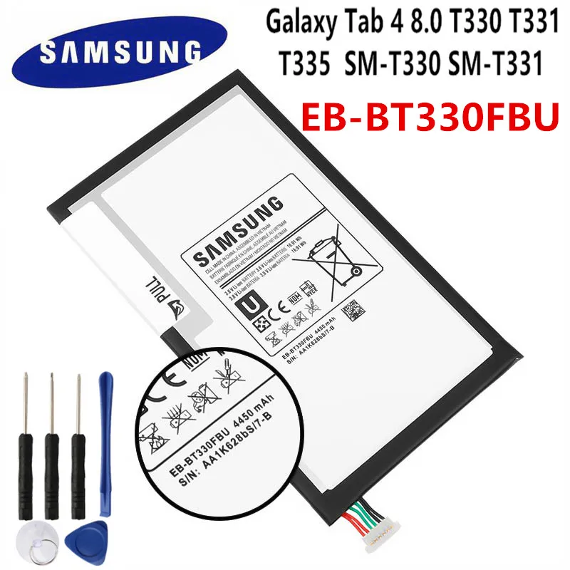SAMSUNG оригинальная EB-BT330FBU EB-BT330FBE 4450 мА/ч батарея для Samsung Galaxy Tab 4 8 0 T330 T331 T335 SM-T330 SM-T331