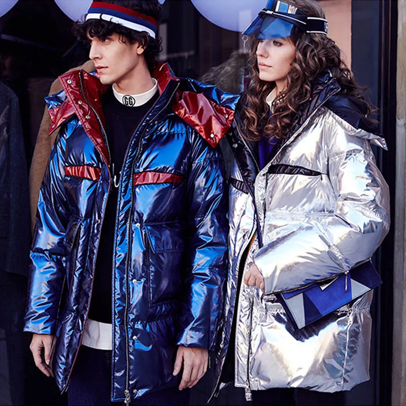 Зимняя куртка женское пуховое пальто 2019 90% белый утиный пух женские толстые