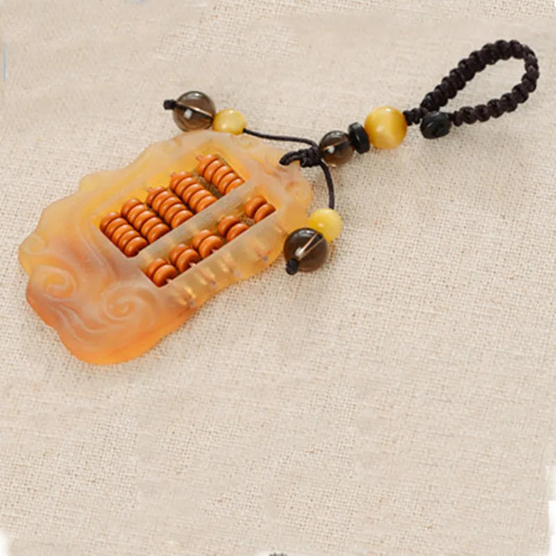 Коготь брелок счеты творческий ручной работы из сандалового дерева подвеска