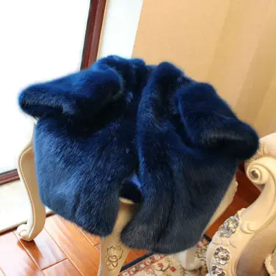 MESHARE New Style High-end Fashion Women Faux Fur Coat S104